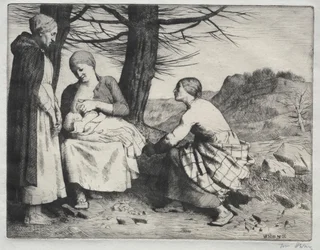 Mujer y niño, c. 1886