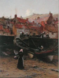 Muelle en Staithes, Yorkshire