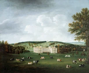 Audley End and the Ring Hill Temple c.1788 (óleo sobre lienzo)