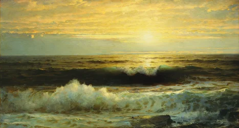 Un atardecer naranja menguante, 1897