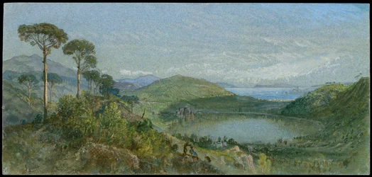 Lago Averno, c.1867-70 (acuarela)