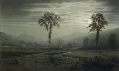 Luz de luna en el Monte Lafayette, New Hampshire, 1873