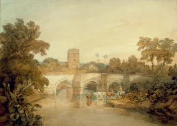 Bromfield en el río Onny, cerca de Ludlow, Shropshire