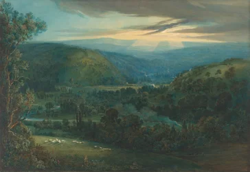 Amanecer en los valles de Devon, 1832
