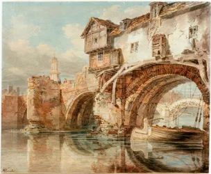 El viejo puente galés en Shrewsbury