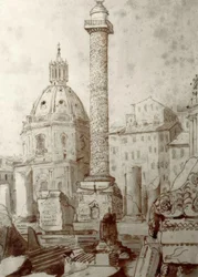 La columna de Trajano en Roma