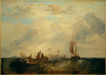 Entrada del Mosa: Mercader de naranjas en el bar, desmoronándose