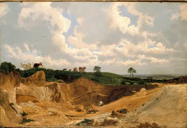 Gravera en Shotover Hill, cerca de Oxford, c. 1818