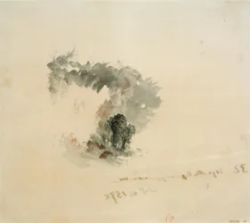 Mar, árboles, figuras (?, para las Obras Poéticas de Campbell, 1837