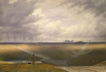 Stonehenge-Un día lluvioso