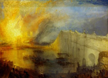 El incendio de las Casas del Parlamento, 16 de octubre