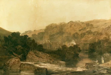 Vista de la Abadía de Brinkburn, Northumberland