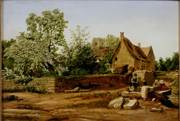 Vista de Marston, cerca de Oxford, principios del siglo XIX