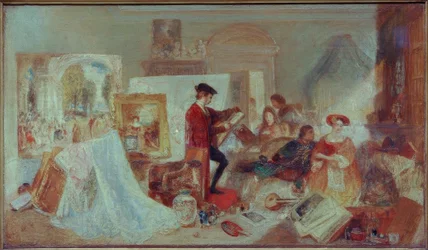 Estudio de Watteau según las reglas de Fresnoy
