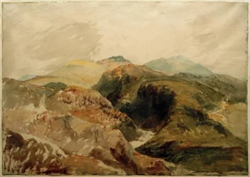 Yr Aran y Y Wyddfa desde las laderas de Moel Hebog