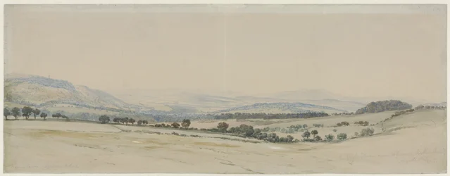 La región de las colinas en Northumberland