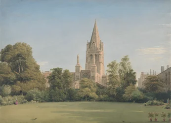 Vista desde el Jardín del Deán, Christ Church, Oxford