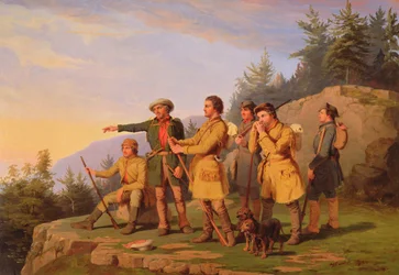 Primera Vista de Kentucky por Boone, 1849