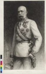 Francisco José I con uniforme de gala de mariscal de campo
