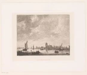 Vista del Merwede frente a Dordrecht