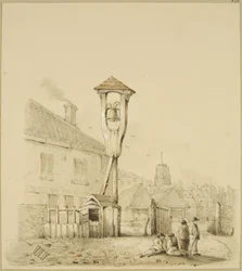 Astillero entre el Puente de Harford y el Bathurst Basin, c.1830