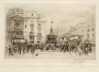 Piccadilly Circus, vista hacia Lower Regent Street, con el Criterion Theatre detrás