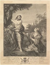 Cristo apareciendo a María en el jardín, antes de 1766