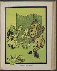 "¡Exactamente así! I am a humbug" Ilustración de "El maravilloso Mago de Oz" de Lyman Frank Baum