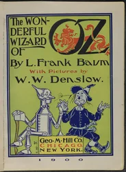 Frontispicio de "El maravilloso Mago de Oz" de Lyman Frank Baum