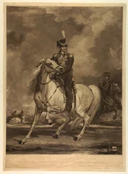 El Hetman Conde Platoff montado en su caballo favorito
