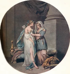 El matrimonio samnita, c. 1799