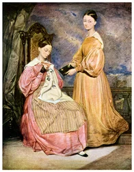 Florence Nightingale, enfermera británica y reformadora hospitalaria, c. 1836
