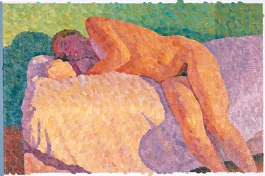 Desnudo con el rostro en sombra, 2000