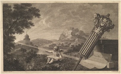 Frontispicio de la Perspectiva de Arquitectura de Joshua Kirby