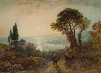 Vista sobre un puerto, c1859