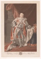 Retrato de Jorge III del Reino Unido Jorge III, rey de Gran Bretaña (título sobre objeto)