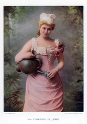Florence St John, actriz y cantante inglesa, 1901
