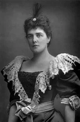 Lady Randolph Churchill 1854-1921, belleza de la sociedad americana, 1893