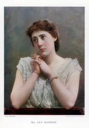 Lily Hanbury, actriz de teatro inglesa, 1901