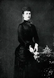 La reina Alexandra en el año de su boda de plata, 1888