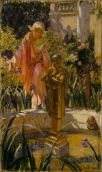 Pisar la fuente