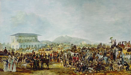 Vista de las carreras de Musselburgh