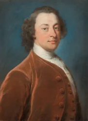 Retrato de caballero (dibujo al pastel)