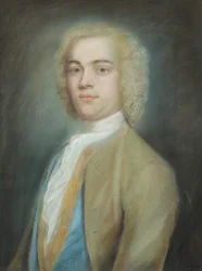 Retrato de caballero (dibujo al pastel)
