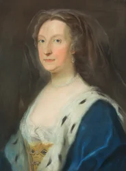 Retrato de una dama (dibujo al pastel)