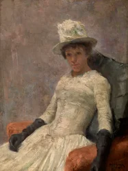 Estefanía de blanco