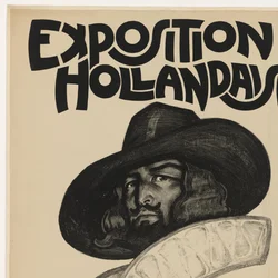 Cartel de la Exposición Holandesa de París, 1921 Exposición holandesa (título sobre el objeto)