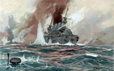 Submarino, c1905 (acuarela)