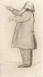 Johannes Brahms (1833-1897) Compositor, director de orquesta alemán (dibujo)