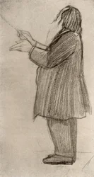 Johannes Brahms (1833-1897) Compositor alemán, dirección de orquesta 9dibujo)